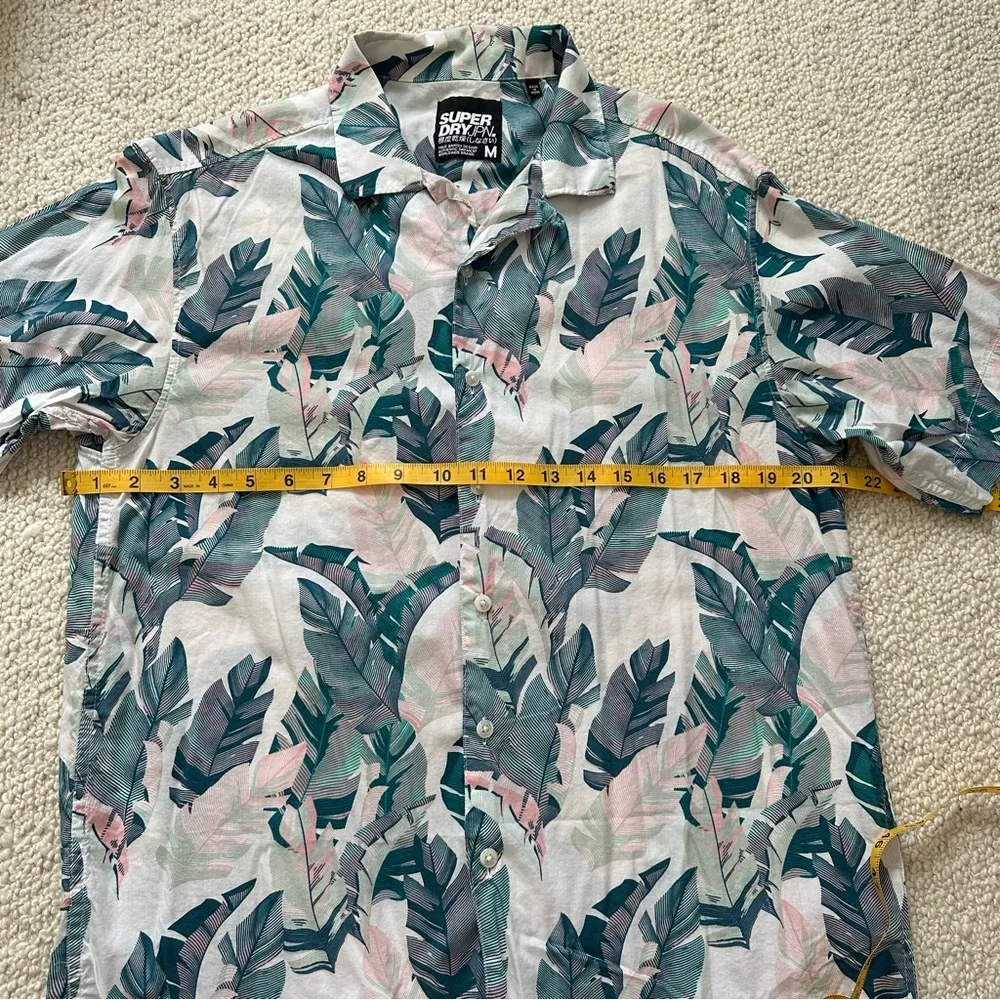 Superdry palm leaves button down shirt
